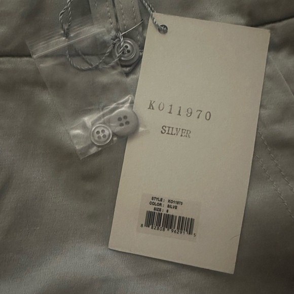 Da-Nang Silver Wide Leg Pants New with Tags Size 6 - Picture 7 of 10